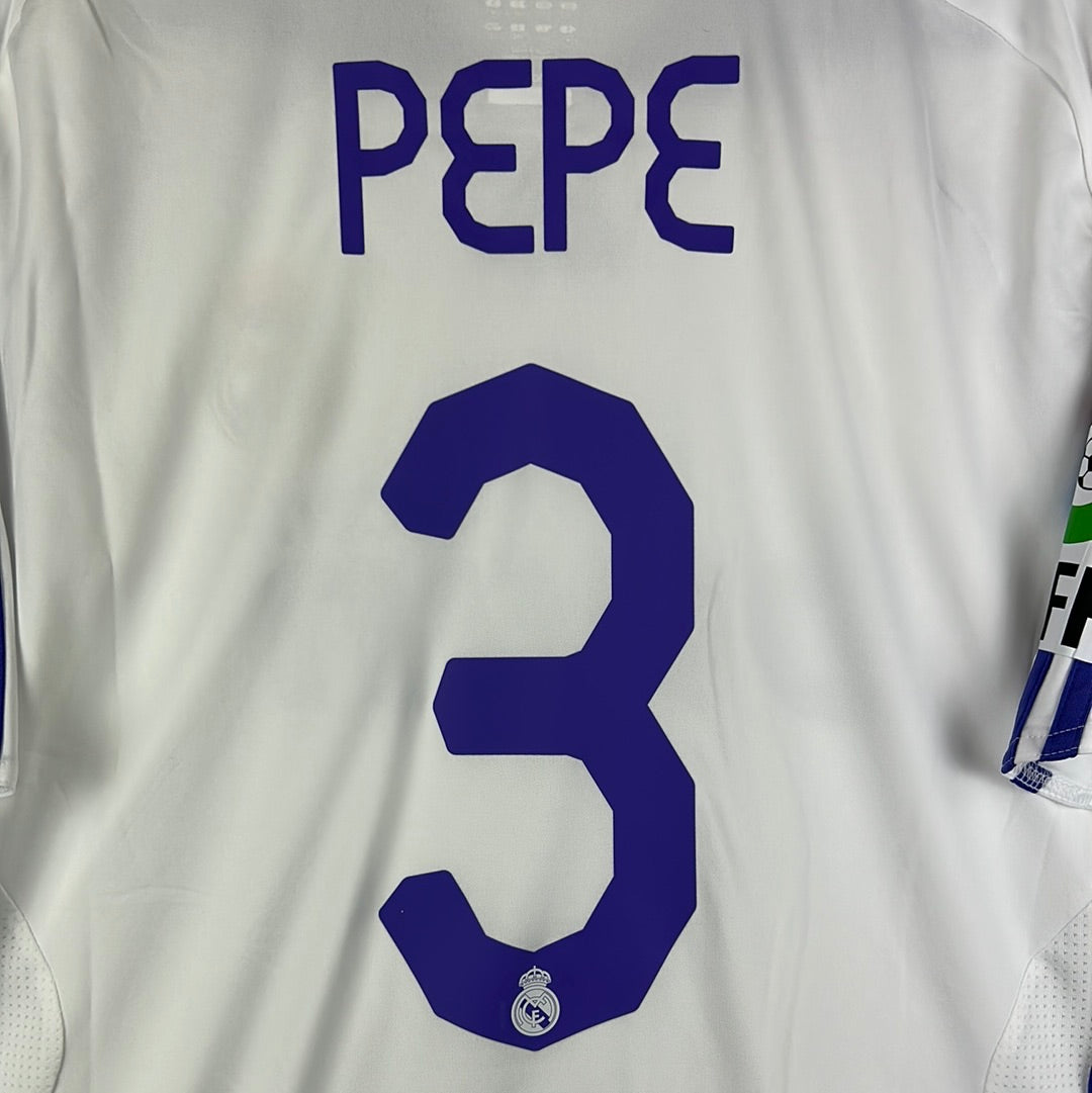 Real Madrid 2007/2009 Player Issue Home Shirt - Pepe 3