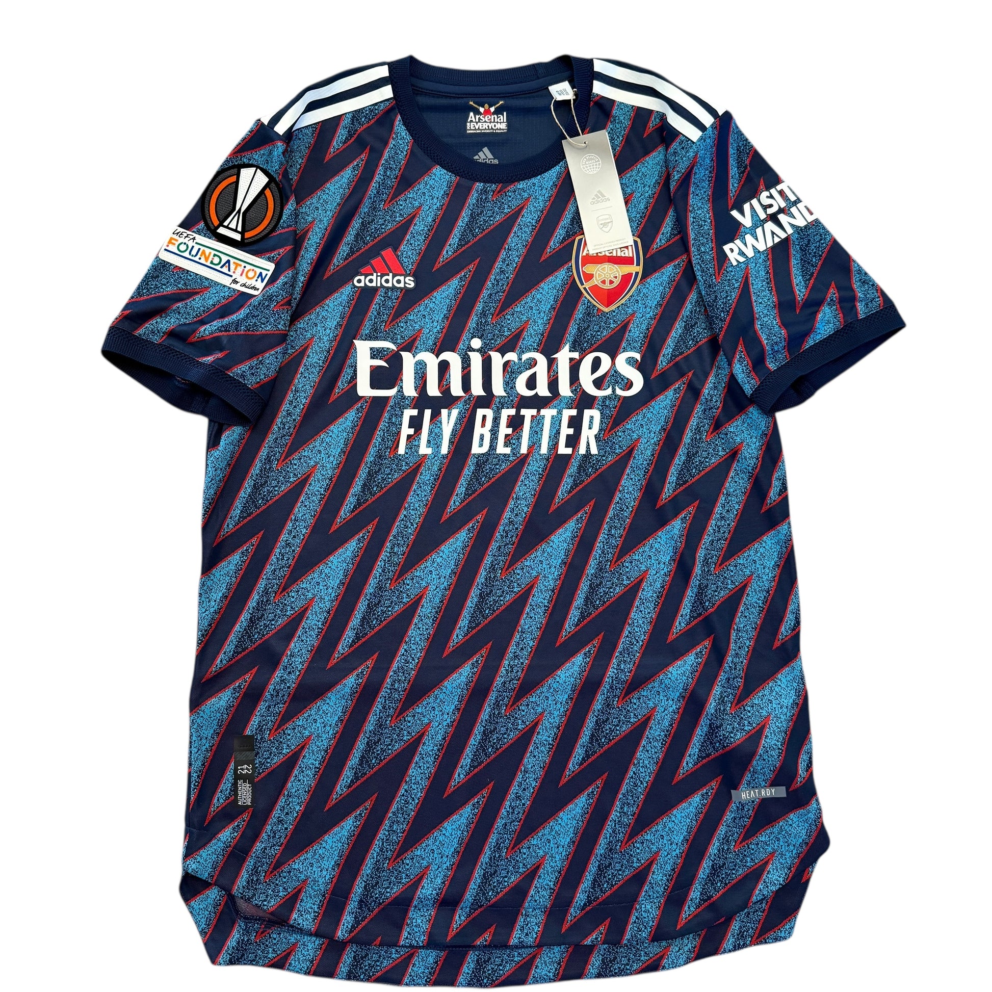 Arsenal 2021/2022 Player Issue Third Shirt Front