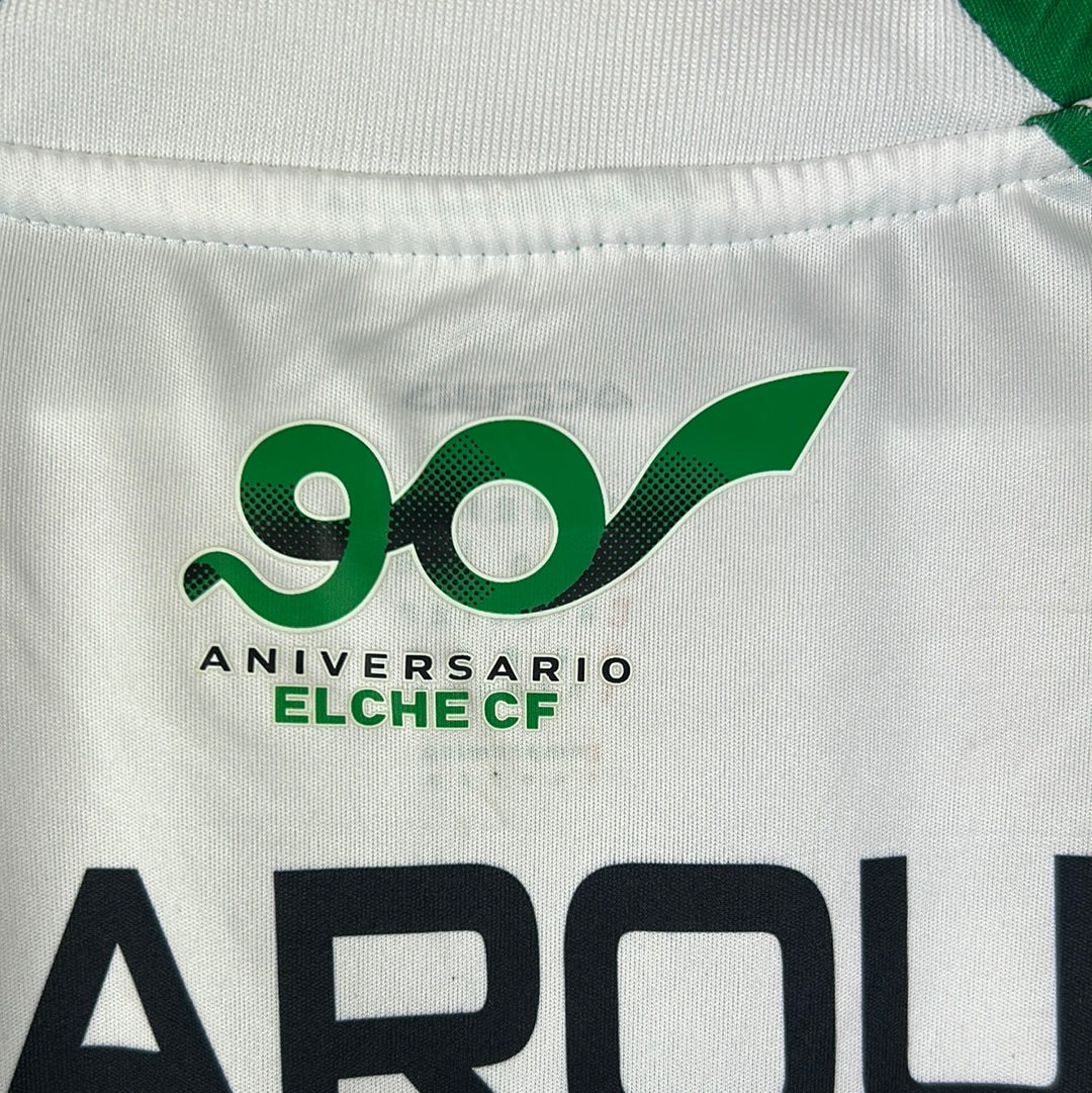 Elche 2013-2014 Match Worn Home Shirt - J.Marquez 17