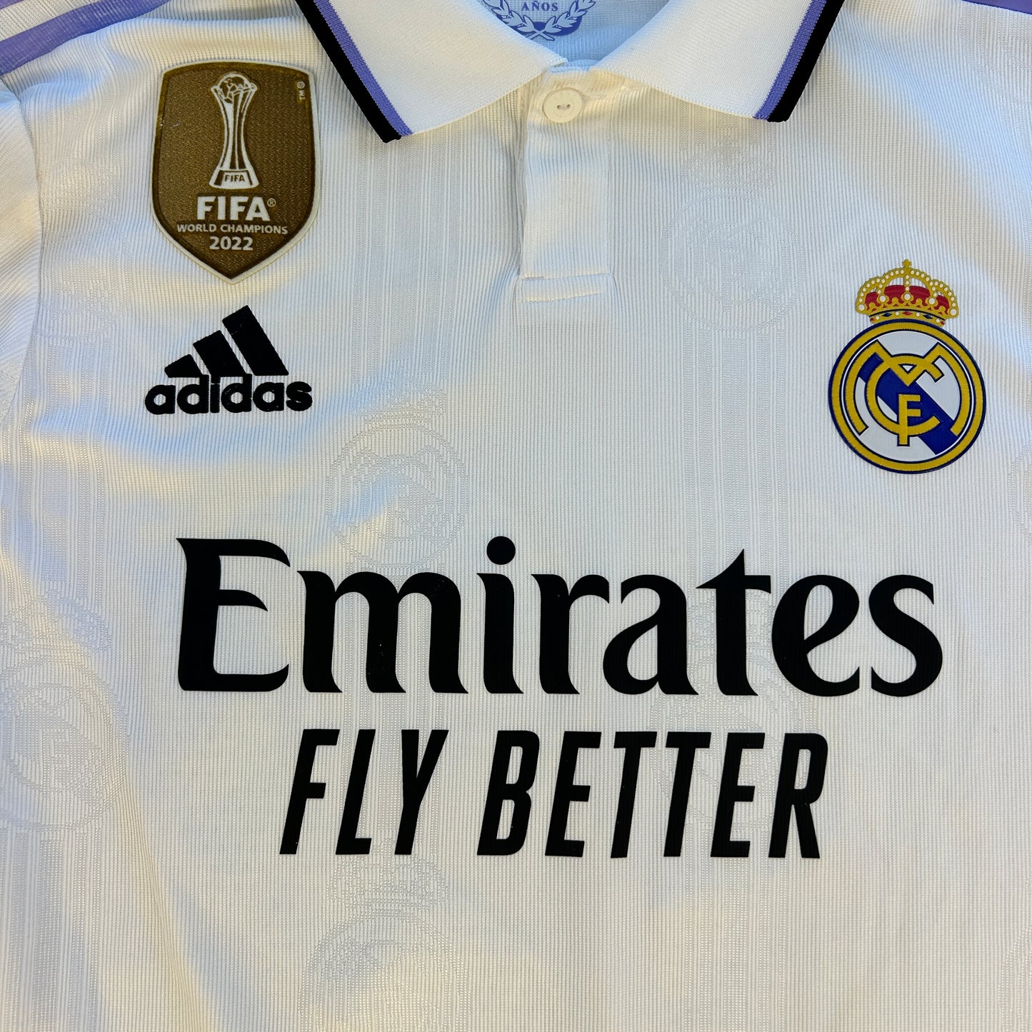 Real Madrid 2022/2023 Match Worn Home Shirt - Camavinga - Photo Matched