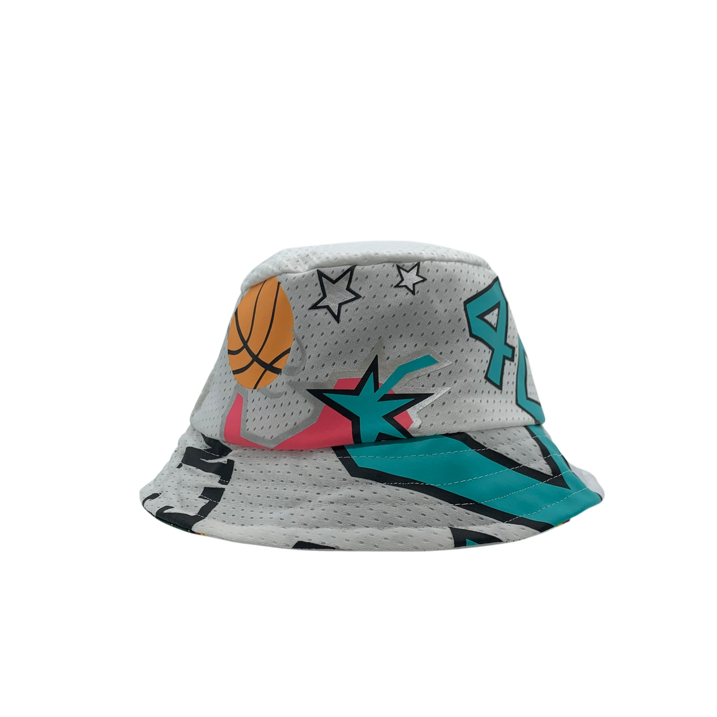 Seattle Sonics Upcycled All Star NBA Jersey Bucket Hat