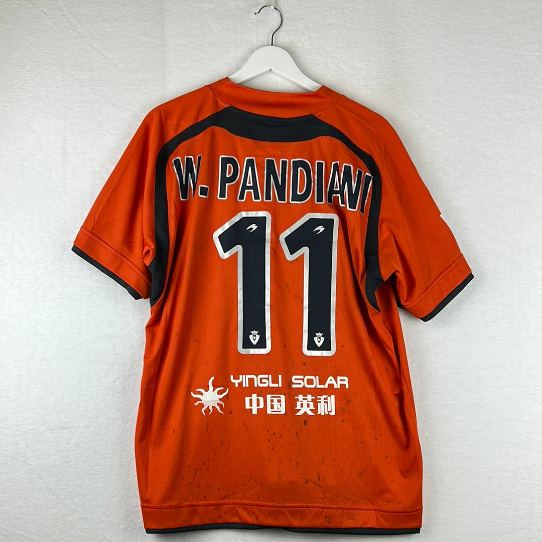 Osasuna 2007-2008 Match Worn Away Shirt - Large - Pandiani 11