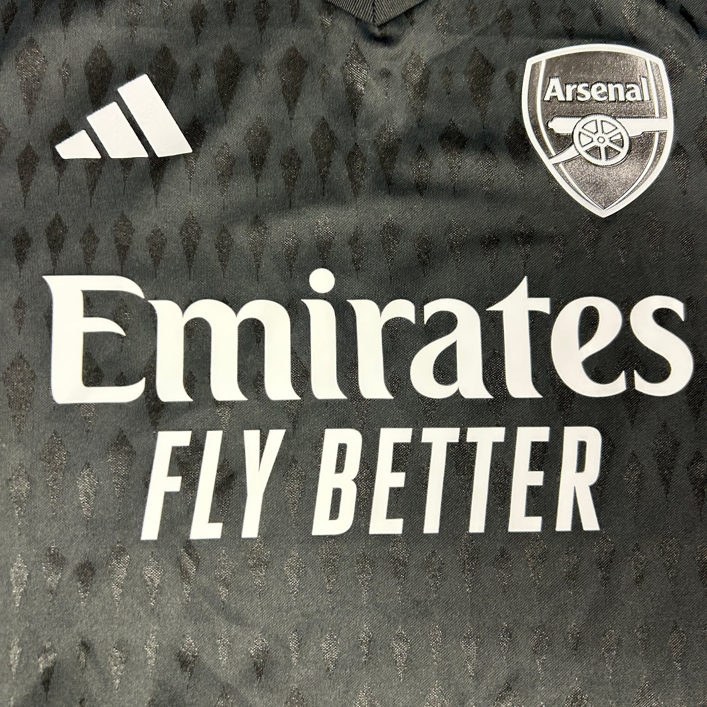 Arsenal 2023/2024 Black Goalkeeper Shirt - Large - Mint