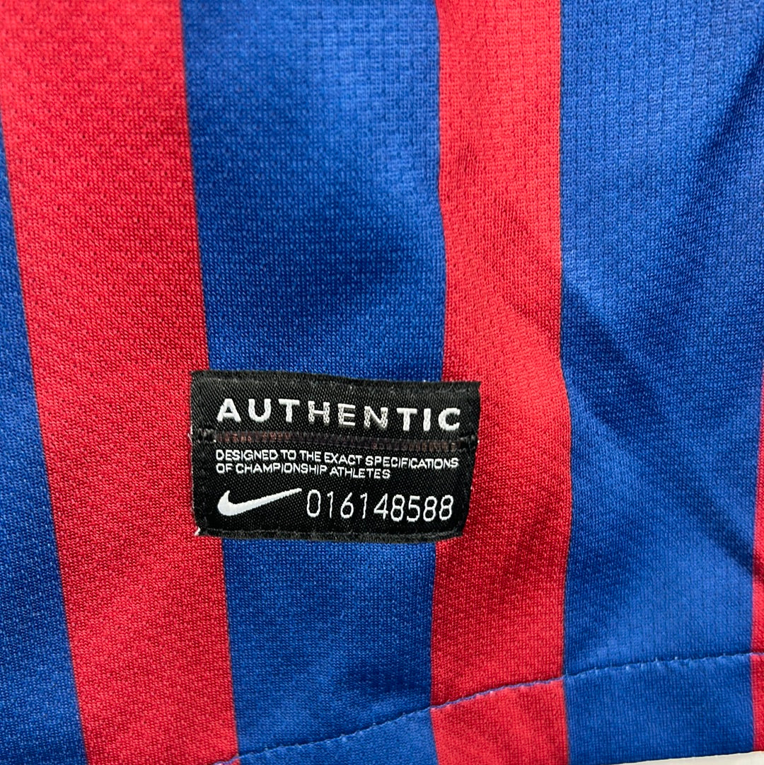 Barcelona 2011/2012 Player Issue Home Shirt - Puyol 5