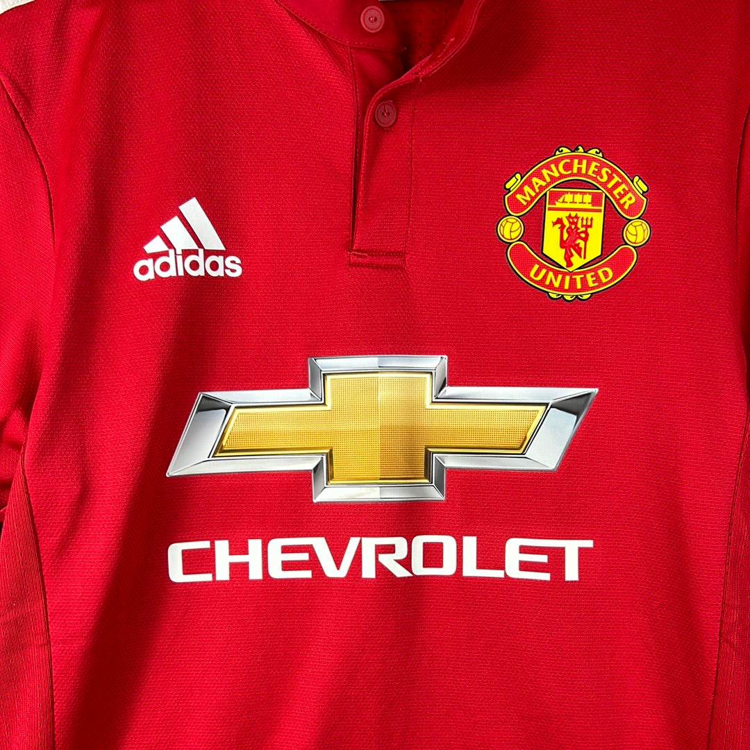 Manchester United 2017/2018 Match Issued Home Shirt - Mata 8