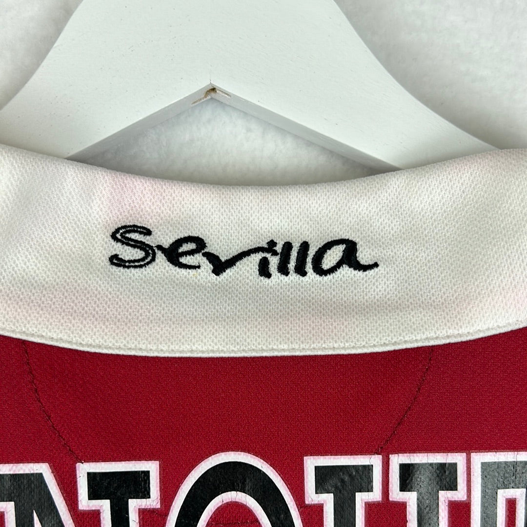 Sevilla 2007/2008 Player Issue European Home Shirt - Kanoute 12