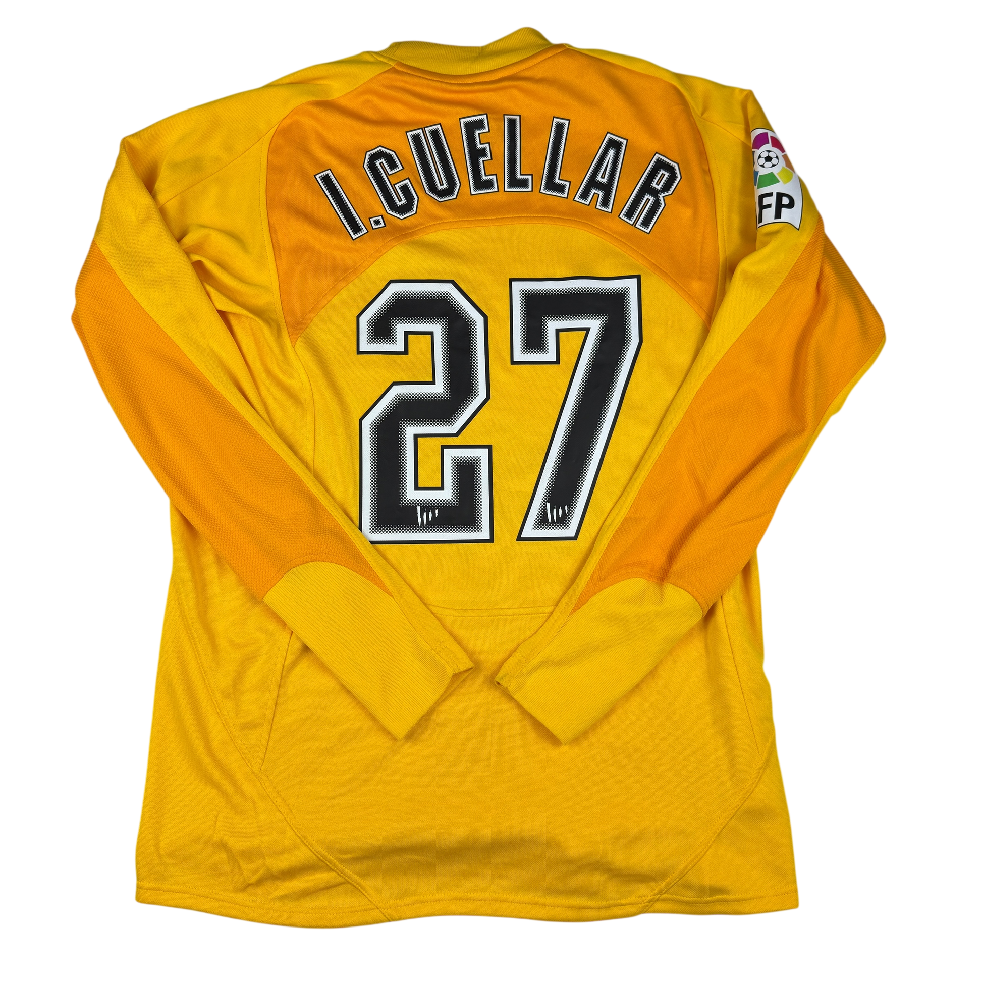 Atletico Madrid 2004/2005 Player Issue Goalkeeper Shirt - I.Cuellar 27 La Liga print