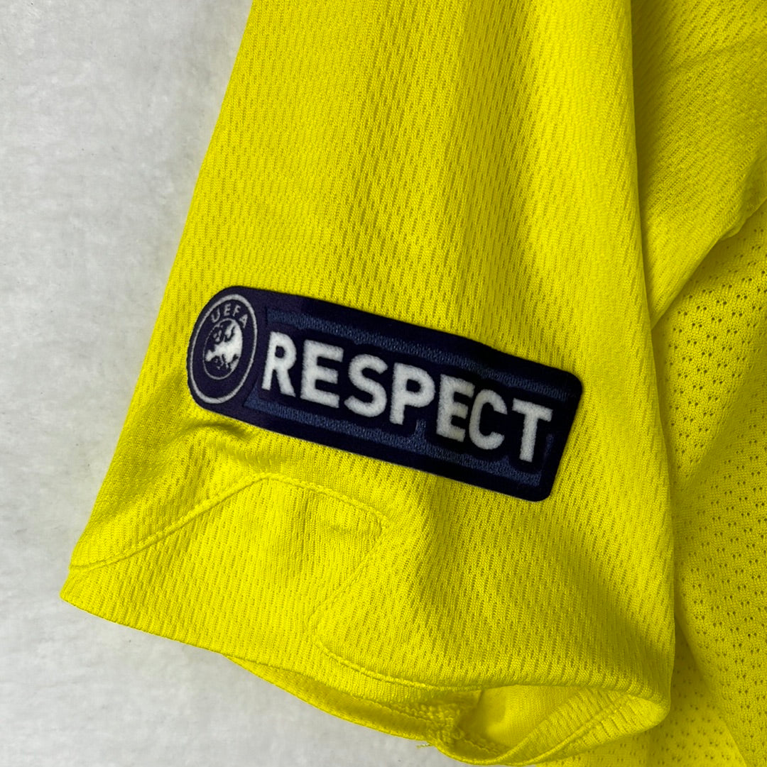 Villarreal 2009/2010 Player Issue Home Shirt - Angel 18