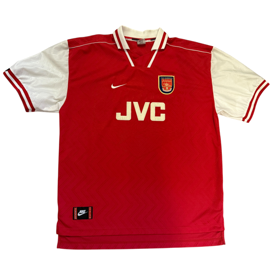Arsenal 1996/1997 Home Shirt front with JVC sponsor