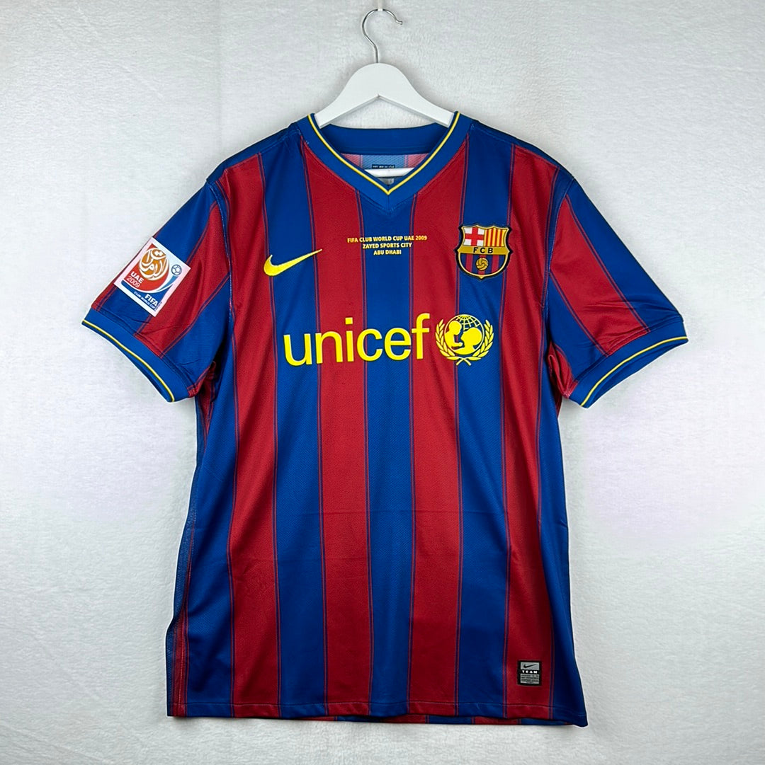 Barcelona 2009/2010 Player Issue Home Shirt - Fifa World Club Cup - Marquez 4