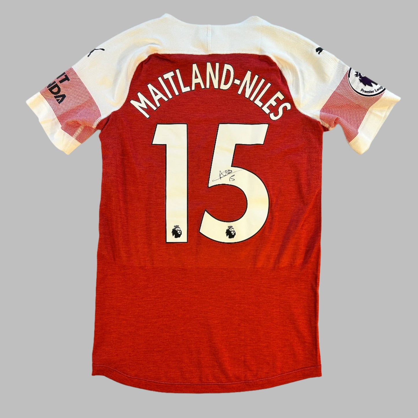 Arsenal 2018/2019 Match Issued Poppy Home Shirt
