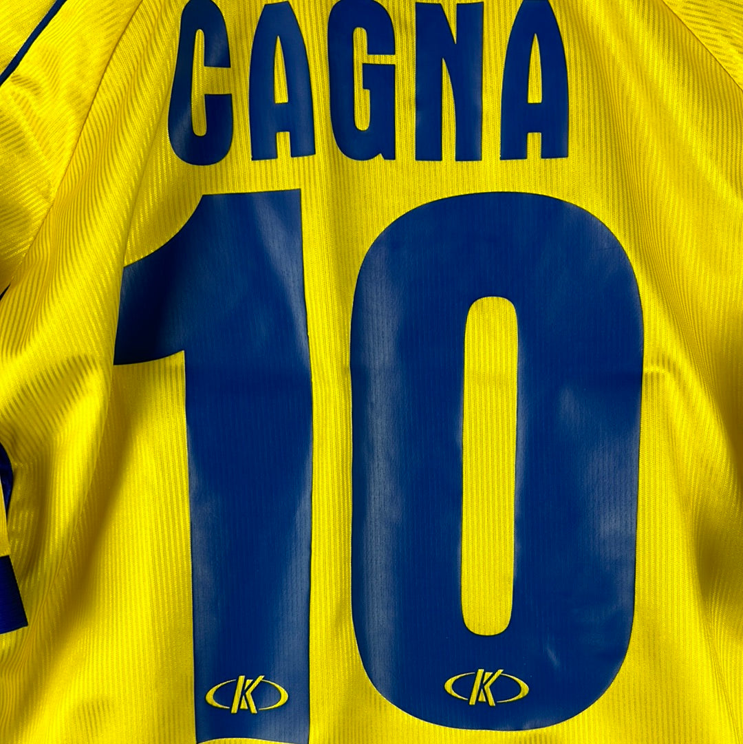 Villarreal 2000-2001 Player Issue Home Shirt - Large - Cagna 10