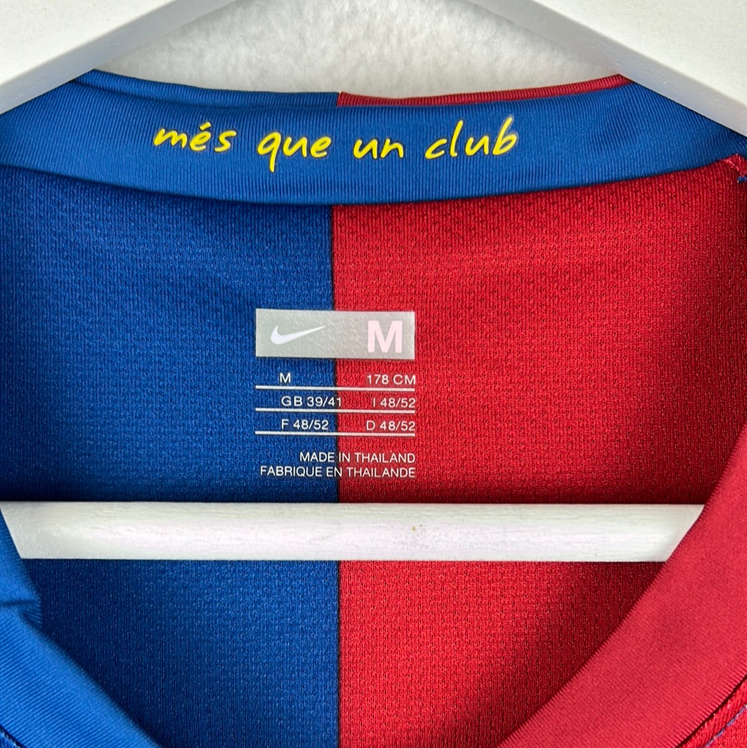 Barcelona 2009/2010 Player Issue Home Shirt - Champions League Final - Sylvinho 16