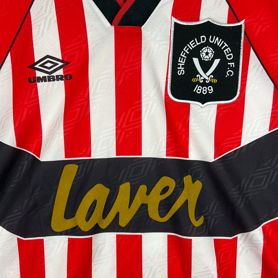 Sheffield United 1994/1995 Home Shirt - Large - Excellent Condition