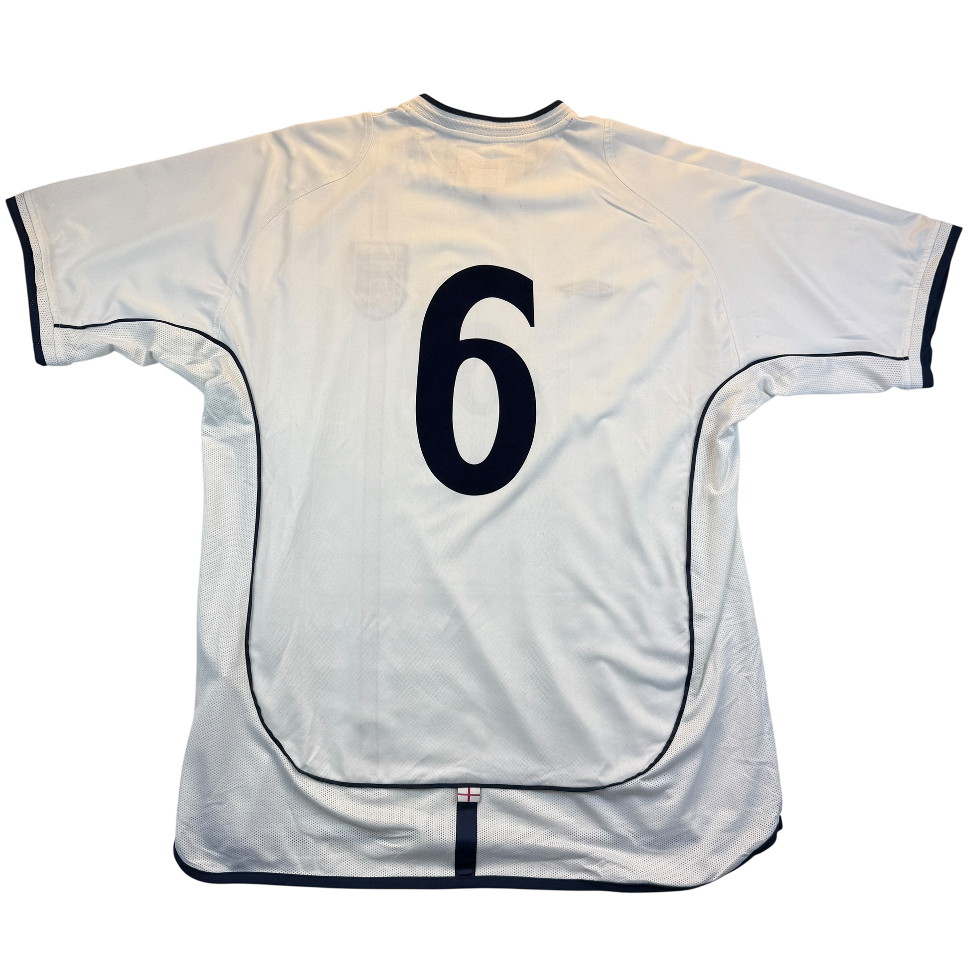 England Player Issue 2001 Home Shirt - No 6 Print