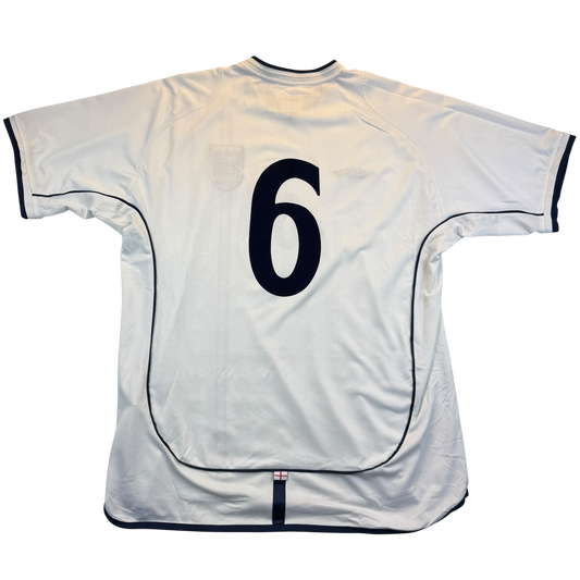 England Player Issue 2001 Home Shirt - No 6 Print