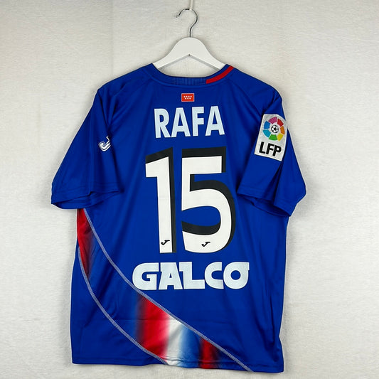 Getafe 2009/2010 Match Worn Home Shirt - Rafa 15