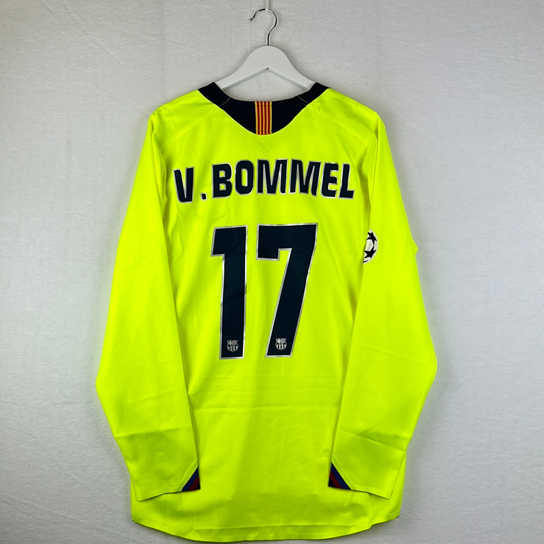 Barcelona 2005/2006 Player Issue Away Shirt - V. Bommel 17 - Long Sleeve - T90
