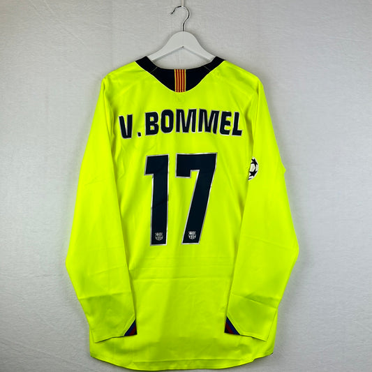 Barcelona 2005/2006 Player Issue Away Shirt - V. Bommel 17 - Long Sleeve - T90