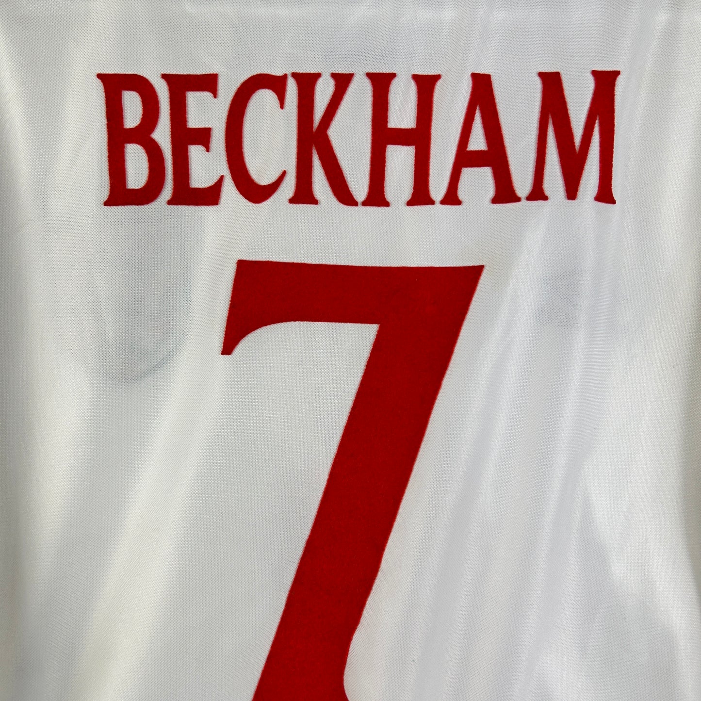 England Player Issue 2000 Home Shirt - Beckham 7 - Euro 2000