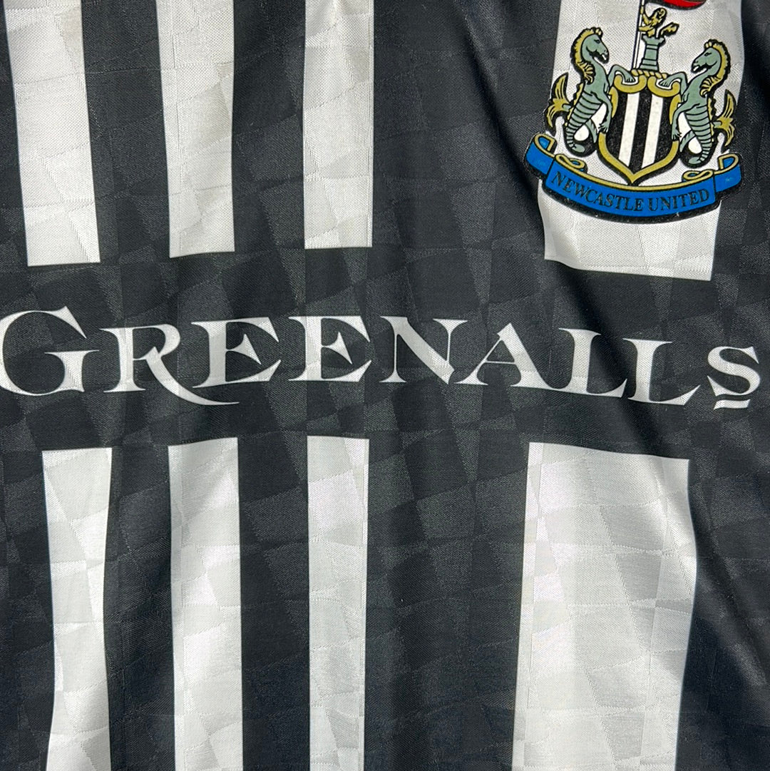 Newcastle United 1990/1991 Score Draw Home Shirt - Extra Large - Excellent