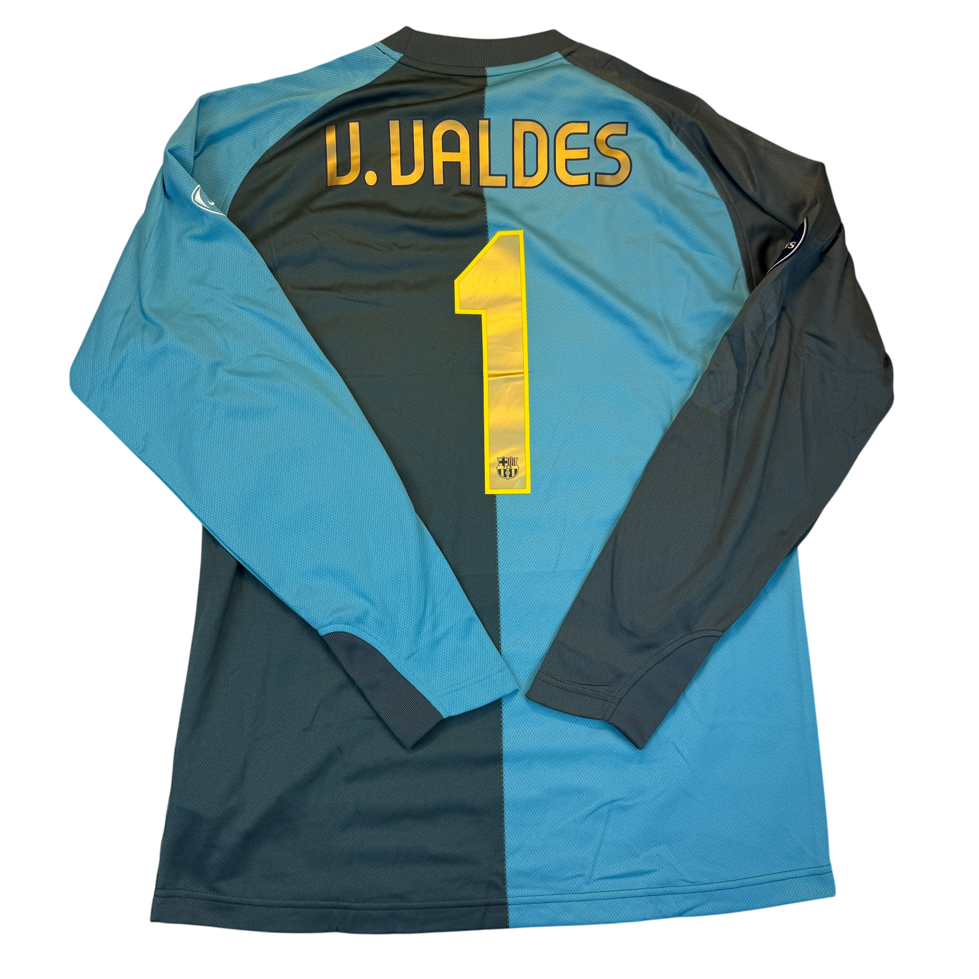 Barcelona 2006/2007 Player Issue Goalkeeper Shirt - Valdes 1 Barcelona Print