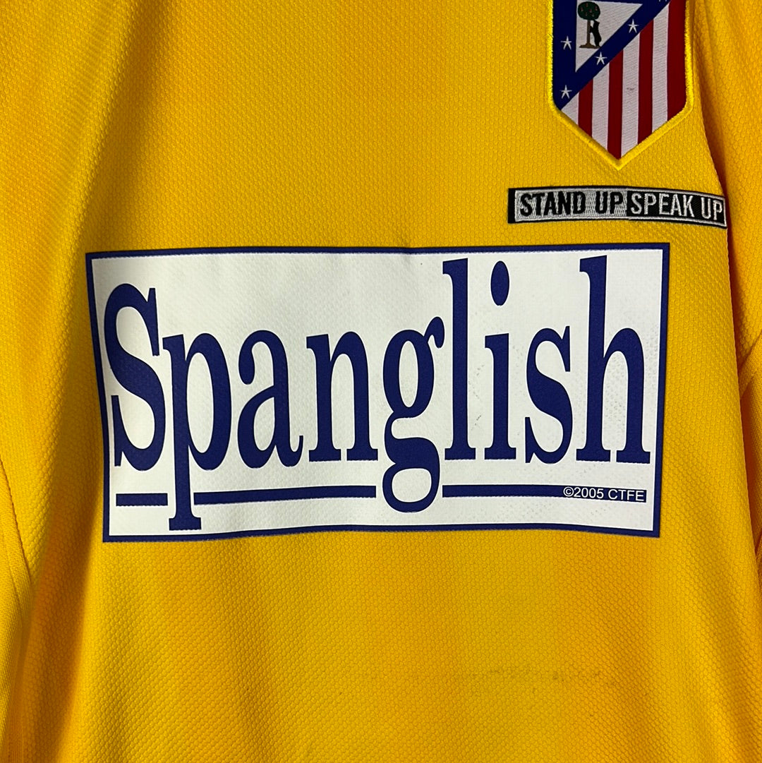 Atletico Madrid 2004/2005 Player Issue Goalkeeper Shirt - I.Cuellar 27 - Spanglish