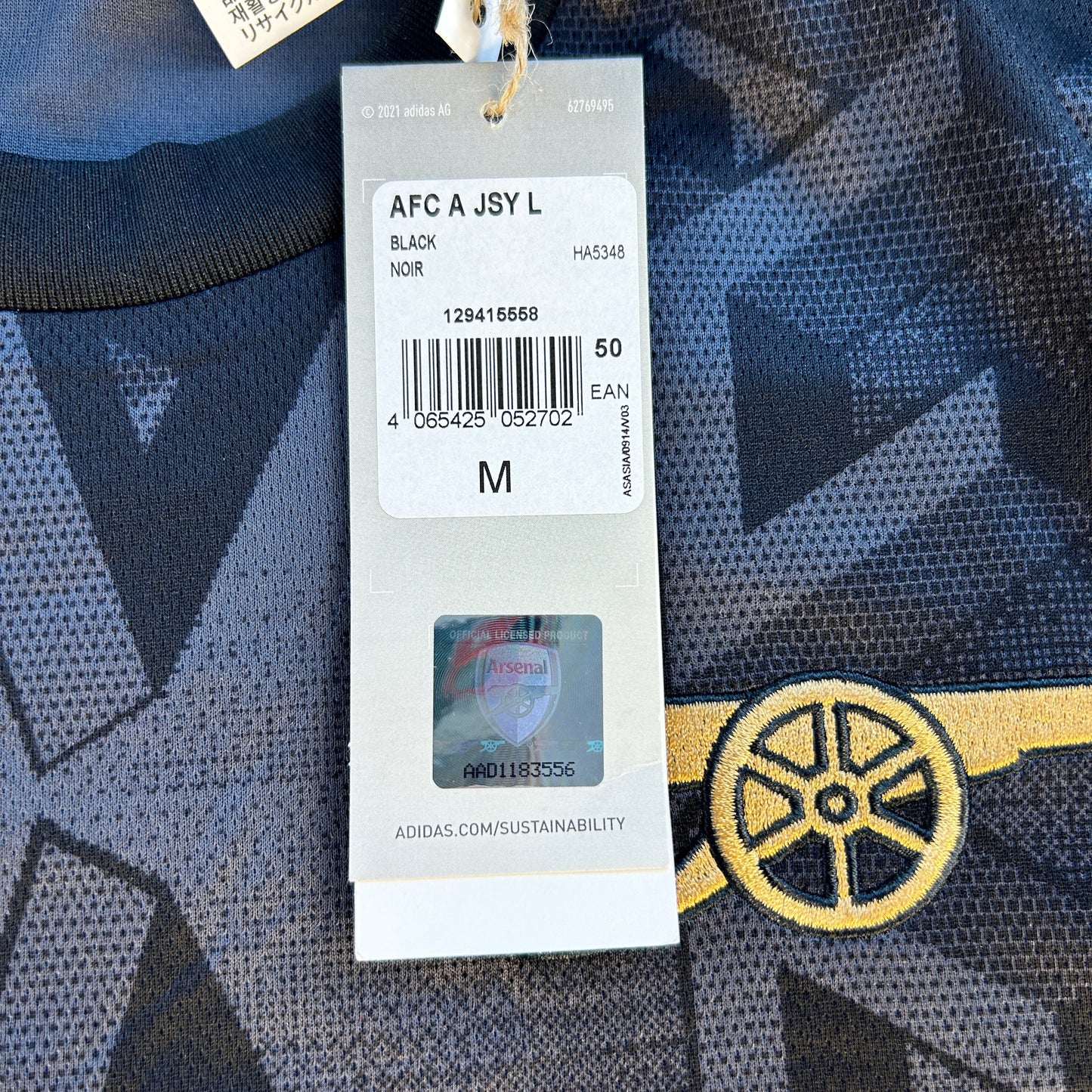 Arsenal 2022/2023 Away Shirt - Long Sleeve - New with tags