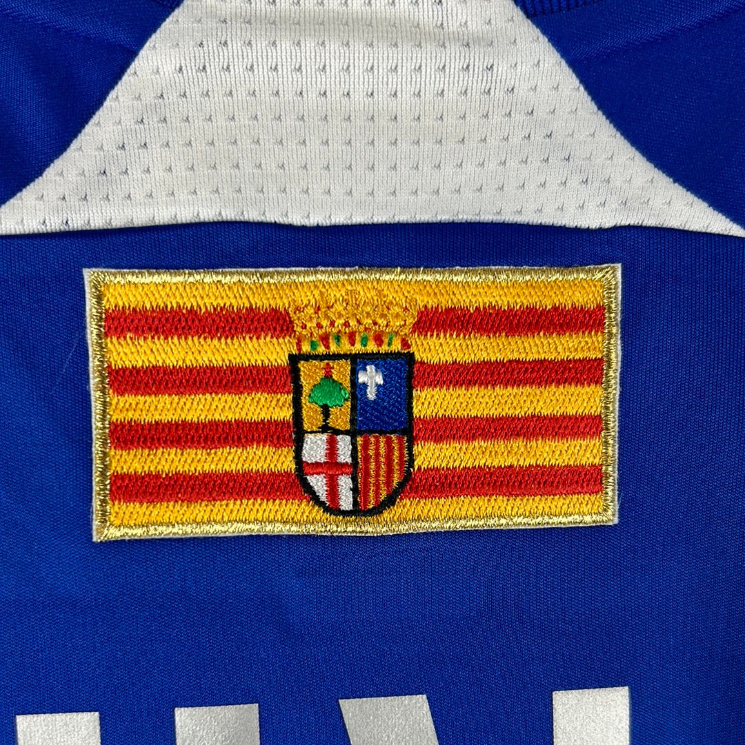 Real Zaragoza 2007-2008 Player Issue 75th Centenary Away Shirt - Large - Ayala 6