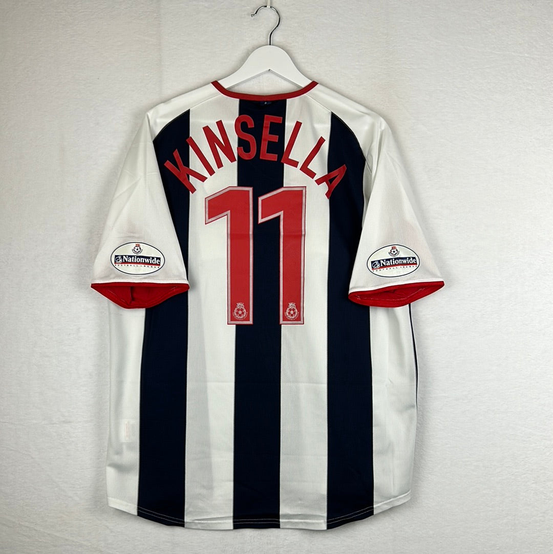 West Bromwich Albion 2003/2004 Match Worn Home Shirt - Kinsella