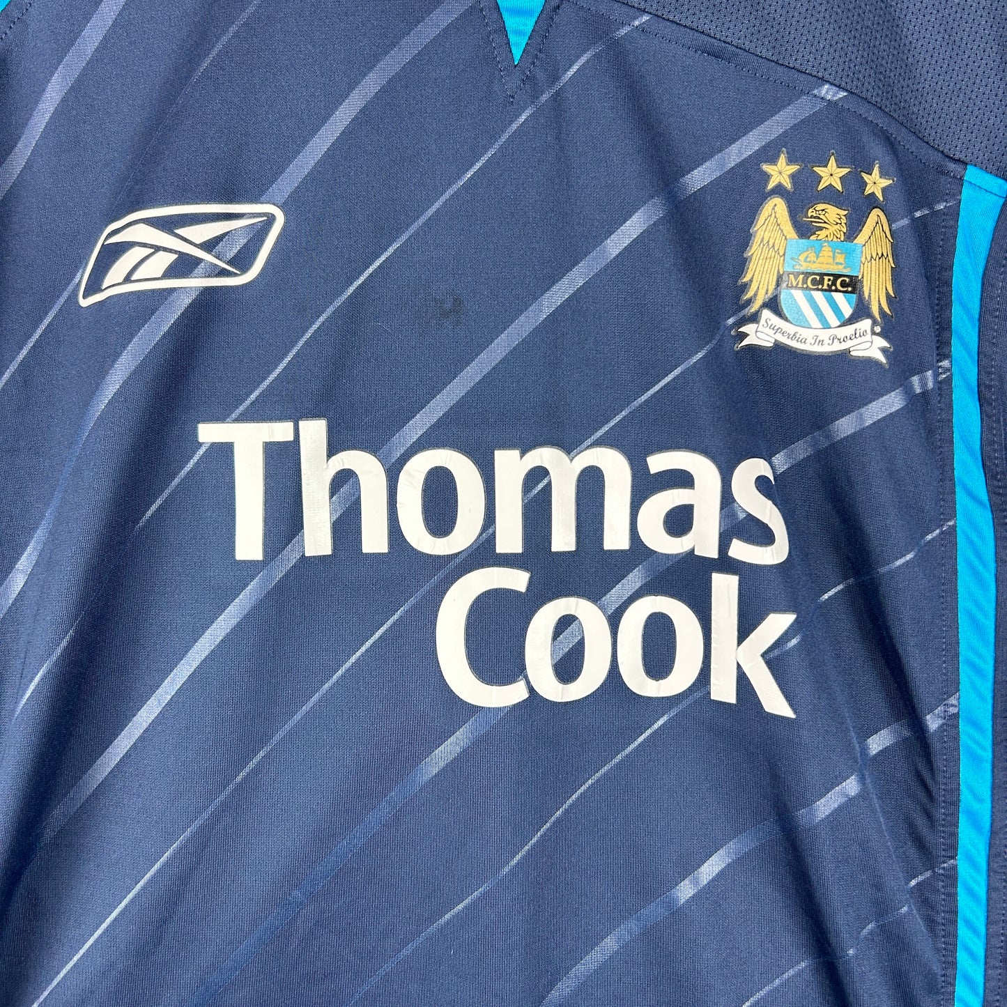 Manchester City 2005-2006 Player Issue Away Shirt - Thatcher 3 - Signed