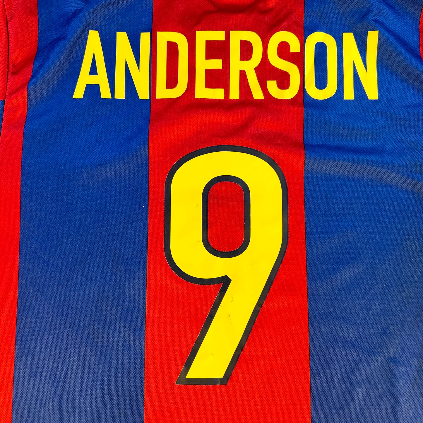 Barcelona 1998/1999 Match Worn Home Shirt - Anderson 9
