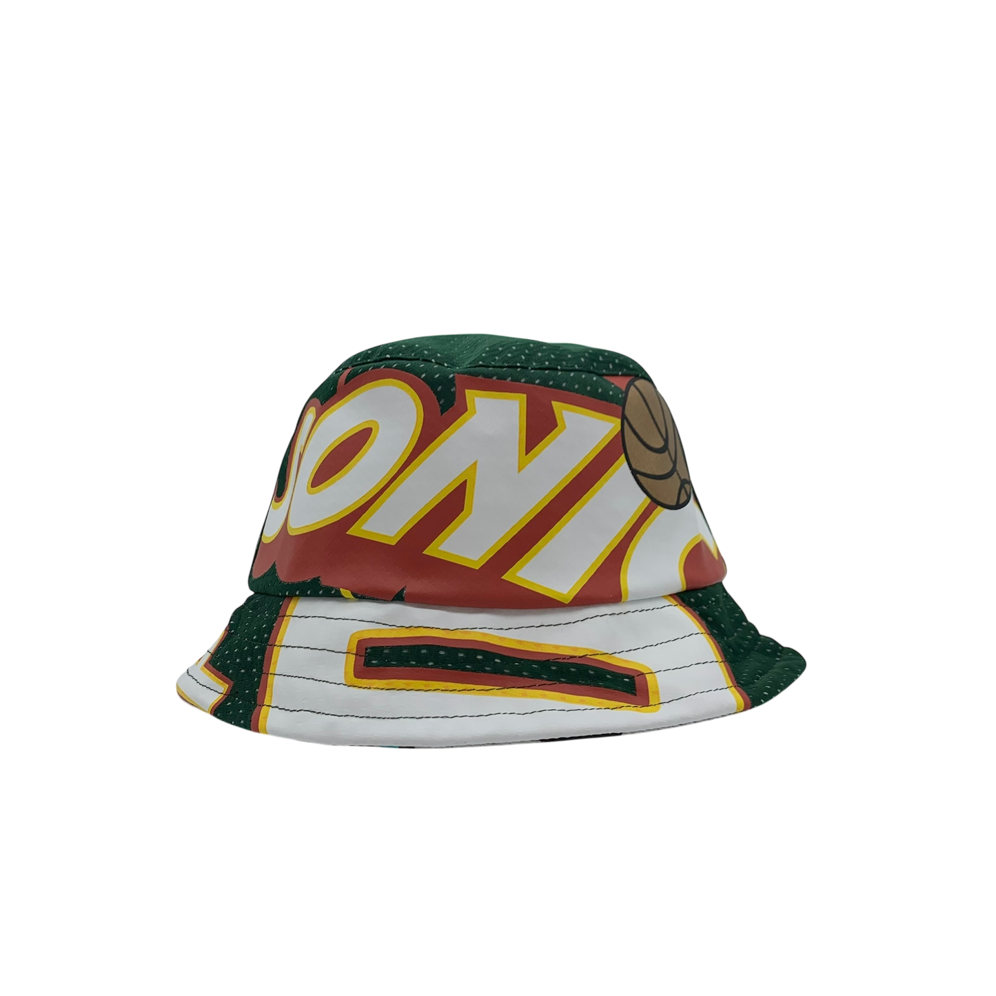 Seattle Sonics Upcycled All Star NBA Jersey Bucket Hat