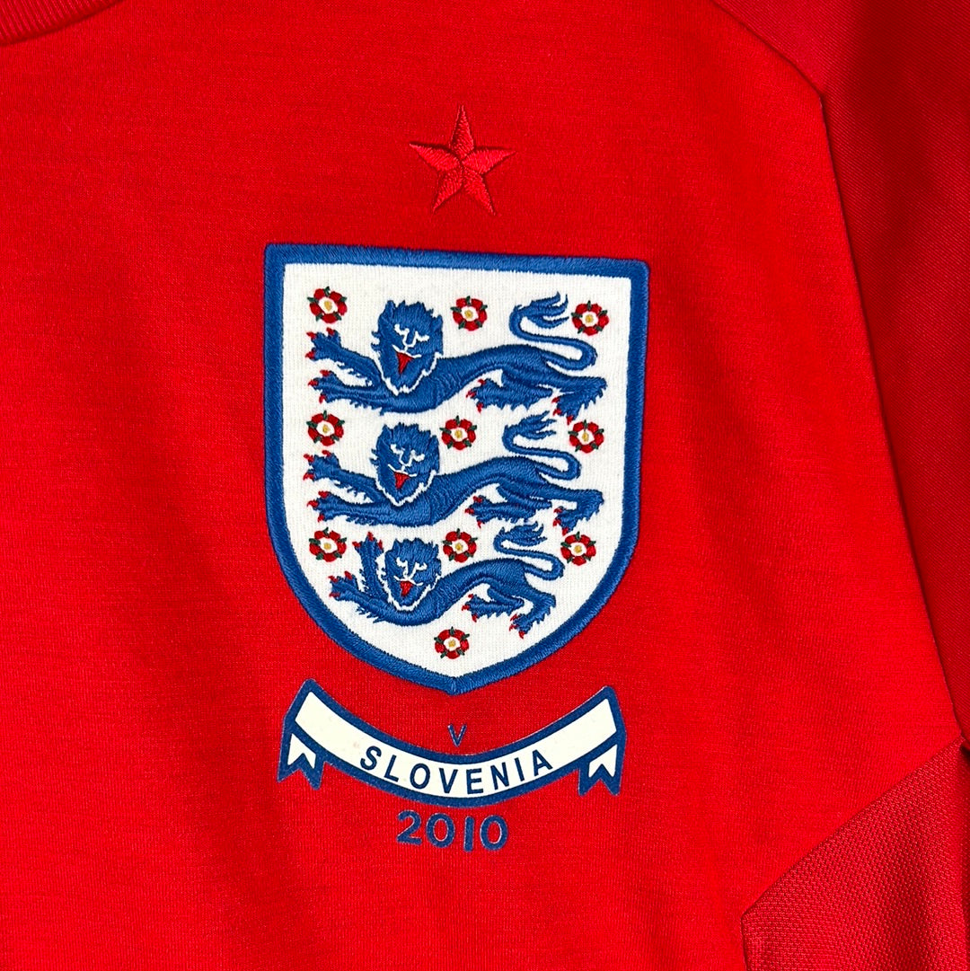 England Match Issued 2010 Away Shirt v Solvenia - Player Shirt