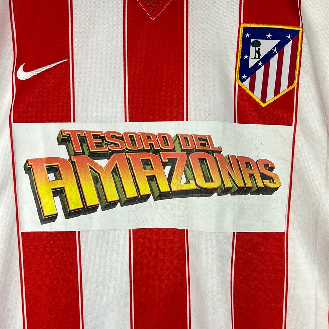 Atletico Madrid 2003/2004 Player Issue Home Shirt - Javi Moreno 11 - Tesoro Del Amazonas