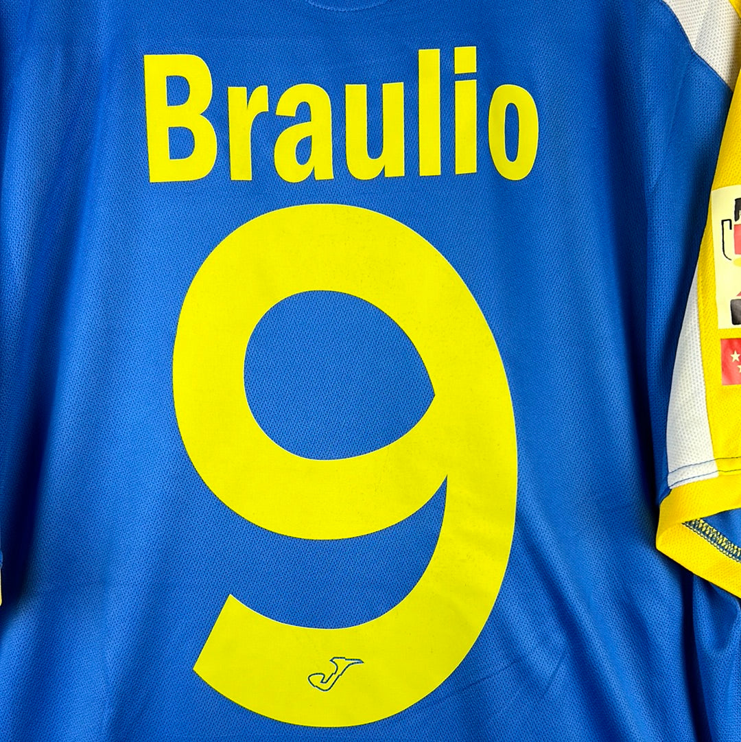 Getafe 2007/2008 Player Issue Copa Del Rey Final Shirt - Braulio 9