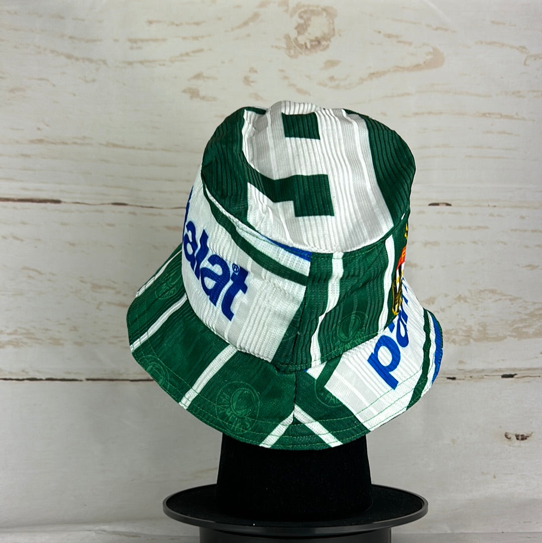 Palmeiras 1990s Upcycled Home Shirt Bucket Hat