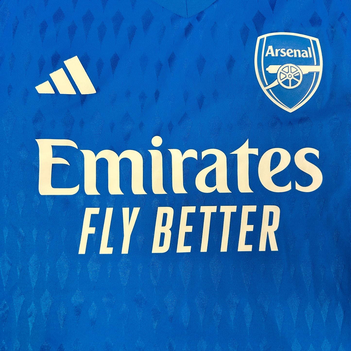 Arsenal 2023/2024 Blue Goalkeeper Shirt - Large - Mint