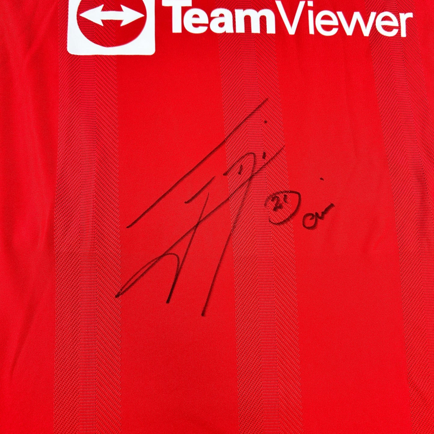Manchester United 2021/2022 Player Issue Home Shirt - Cavani - MUFC COA
