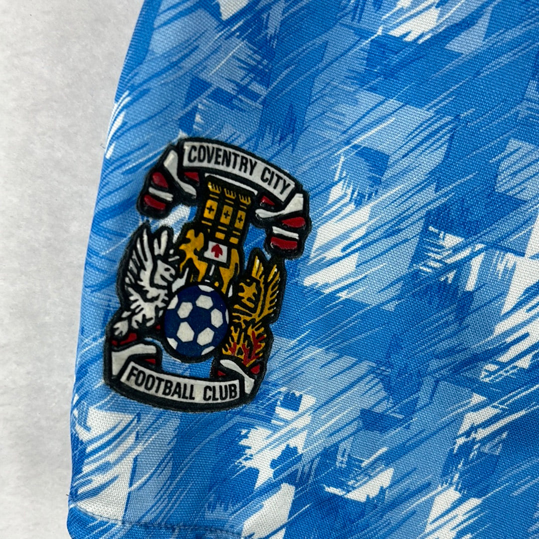 Coventry City 1992-1993-1994 Home Shorts - Medium - Very Good