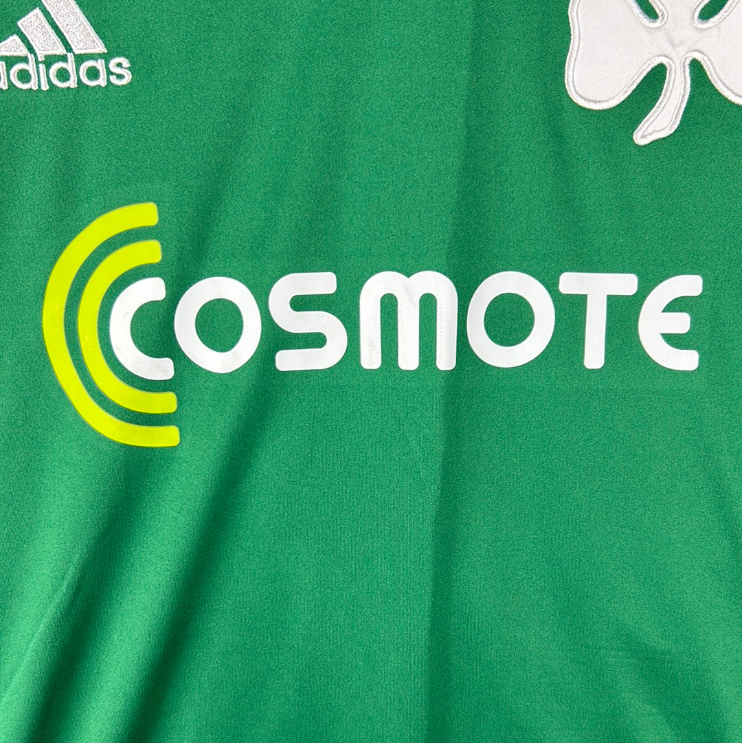 Panathinaikos 2010-2011 Home Shirt - Medium - Excellent