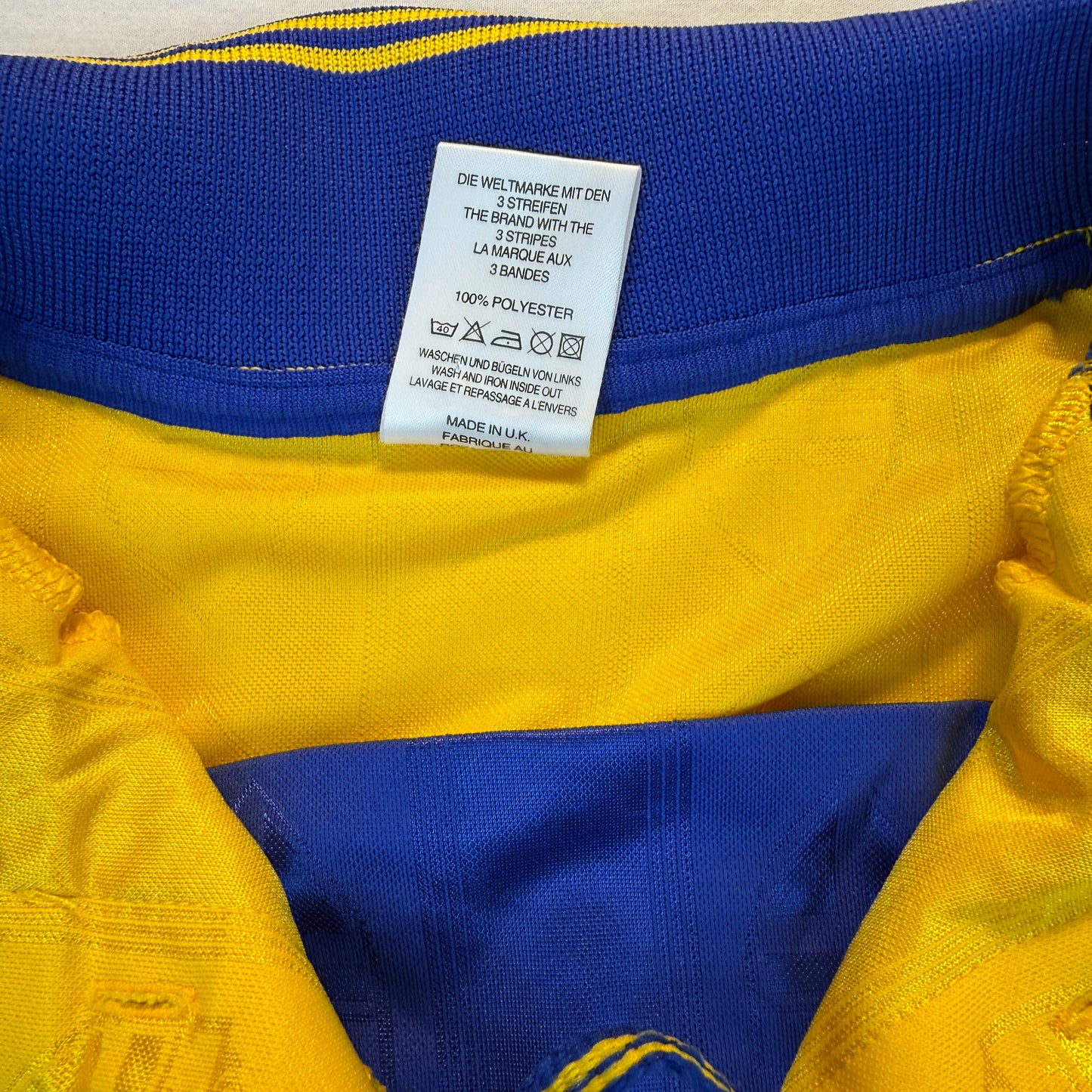 Sweden 1998 Player Issue Home Shirt