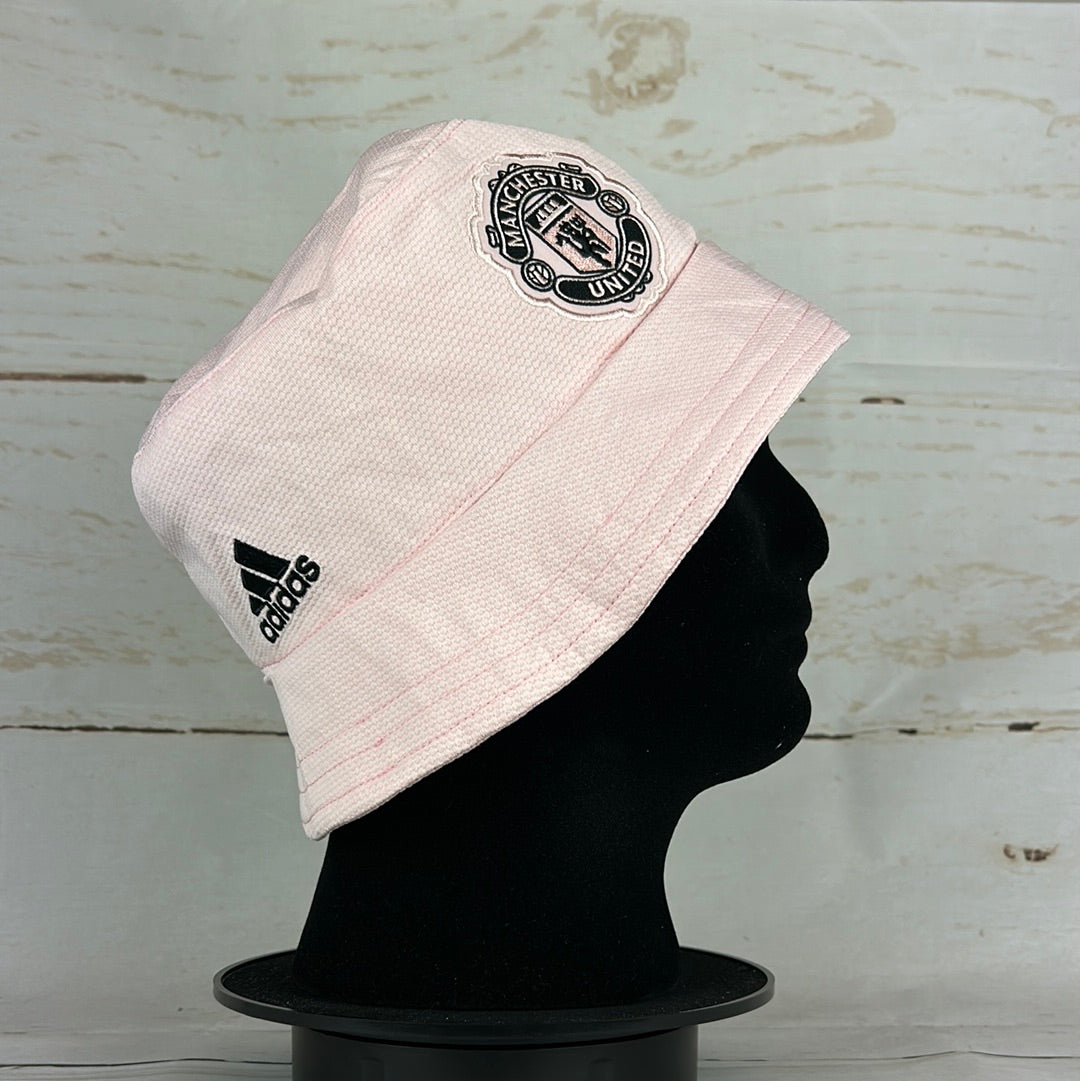 Manchester United 18/19 Upcycled Pink Away Shirt Bucket Hat