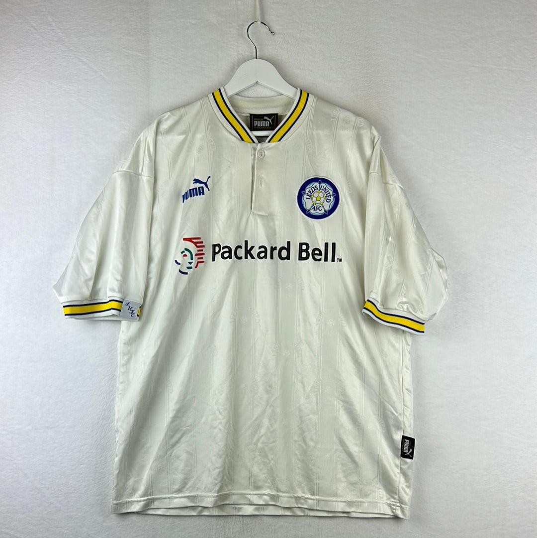 Leeds United 1996-1998 Home Shirt - Large - Sharpe 7