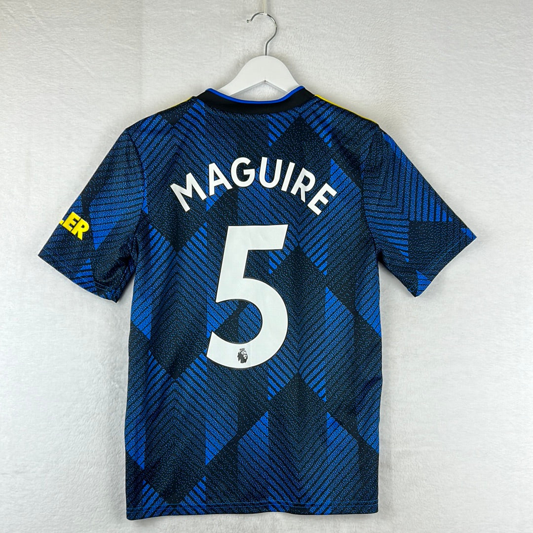 Manchester United 2021-2022 Youth Third Shirt - Age 13-14 - Maguire 5