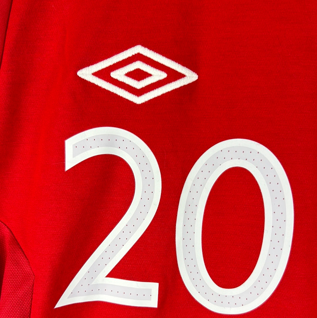 England Match Issued 2010 Away Shirt v Solvenia - Player Shirt