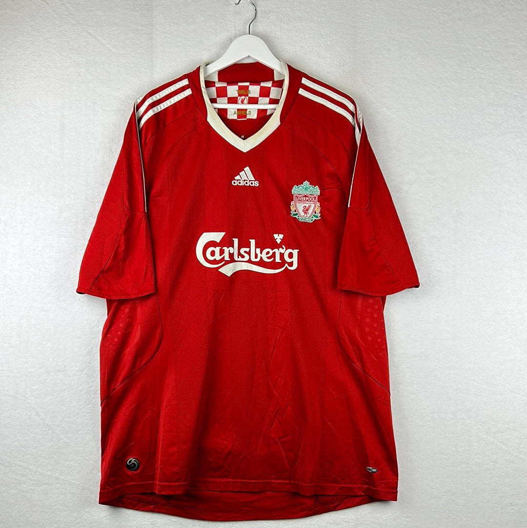 Liverpool 2008-2009 Home Shirt 2XL Very Good Condition