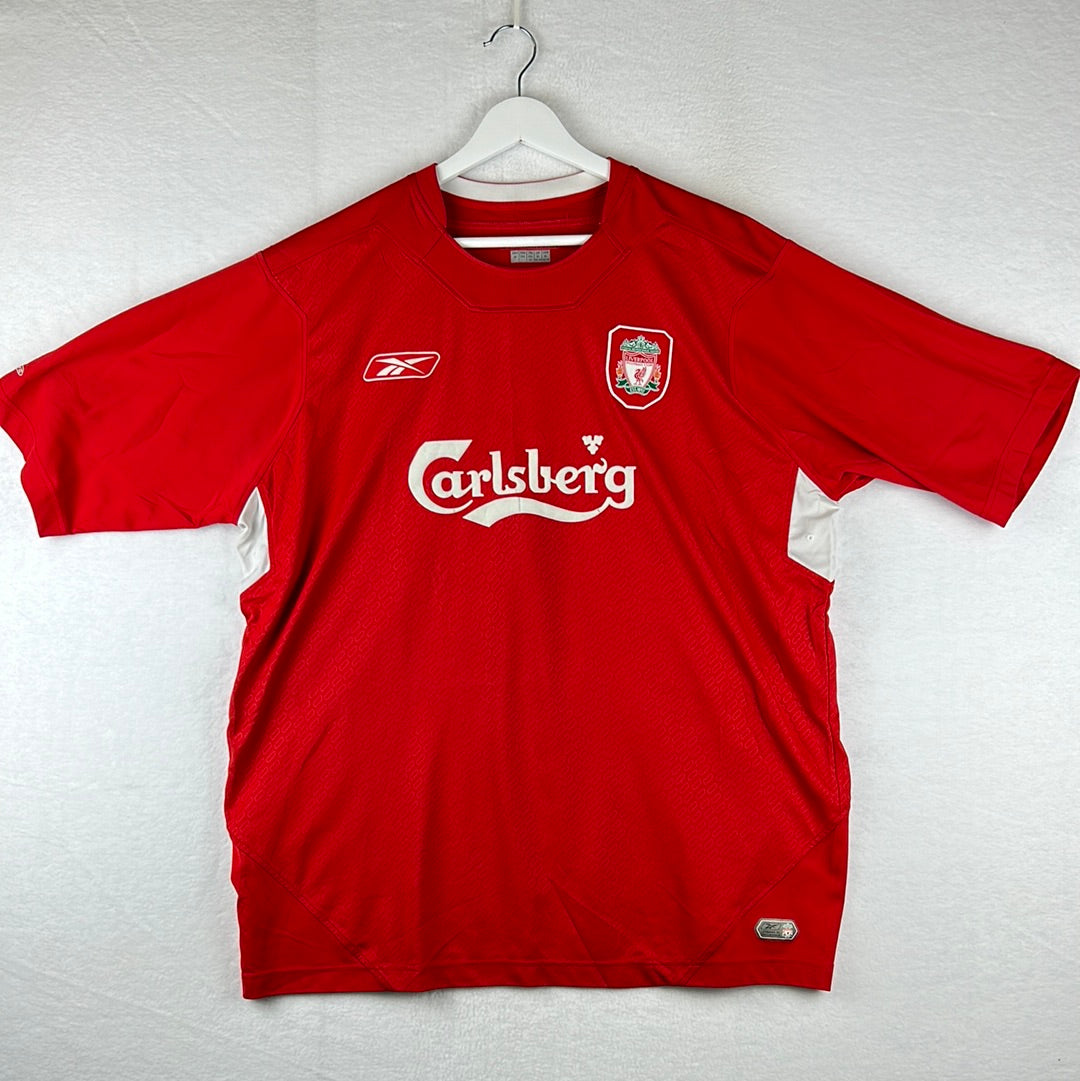 Liverpool 2004/2005 Home Shirt Official Reebok Shirt – Casual
