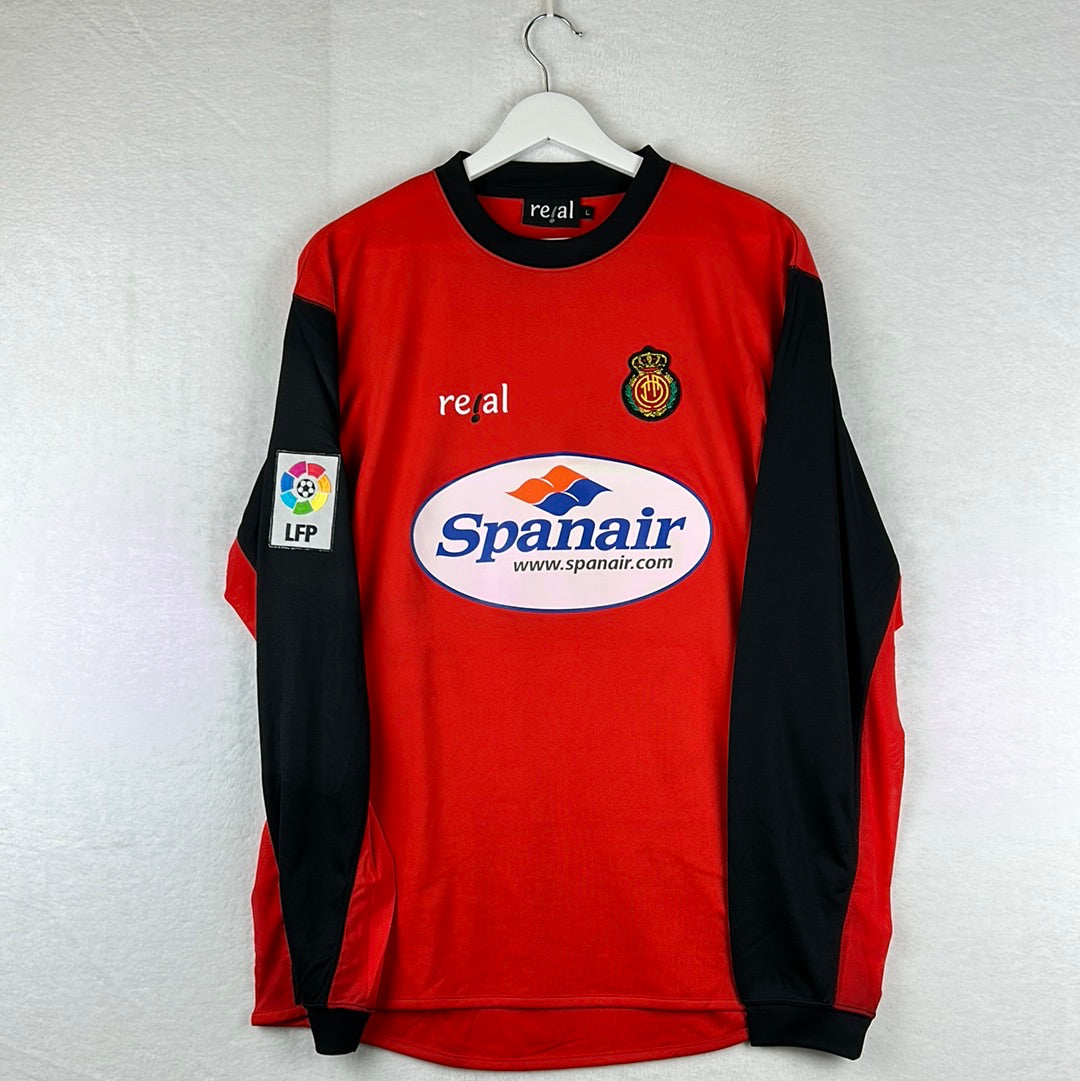 Real Mallorca 2004-2005 Player Issue L/S Home Shirt - Large - Perera 19