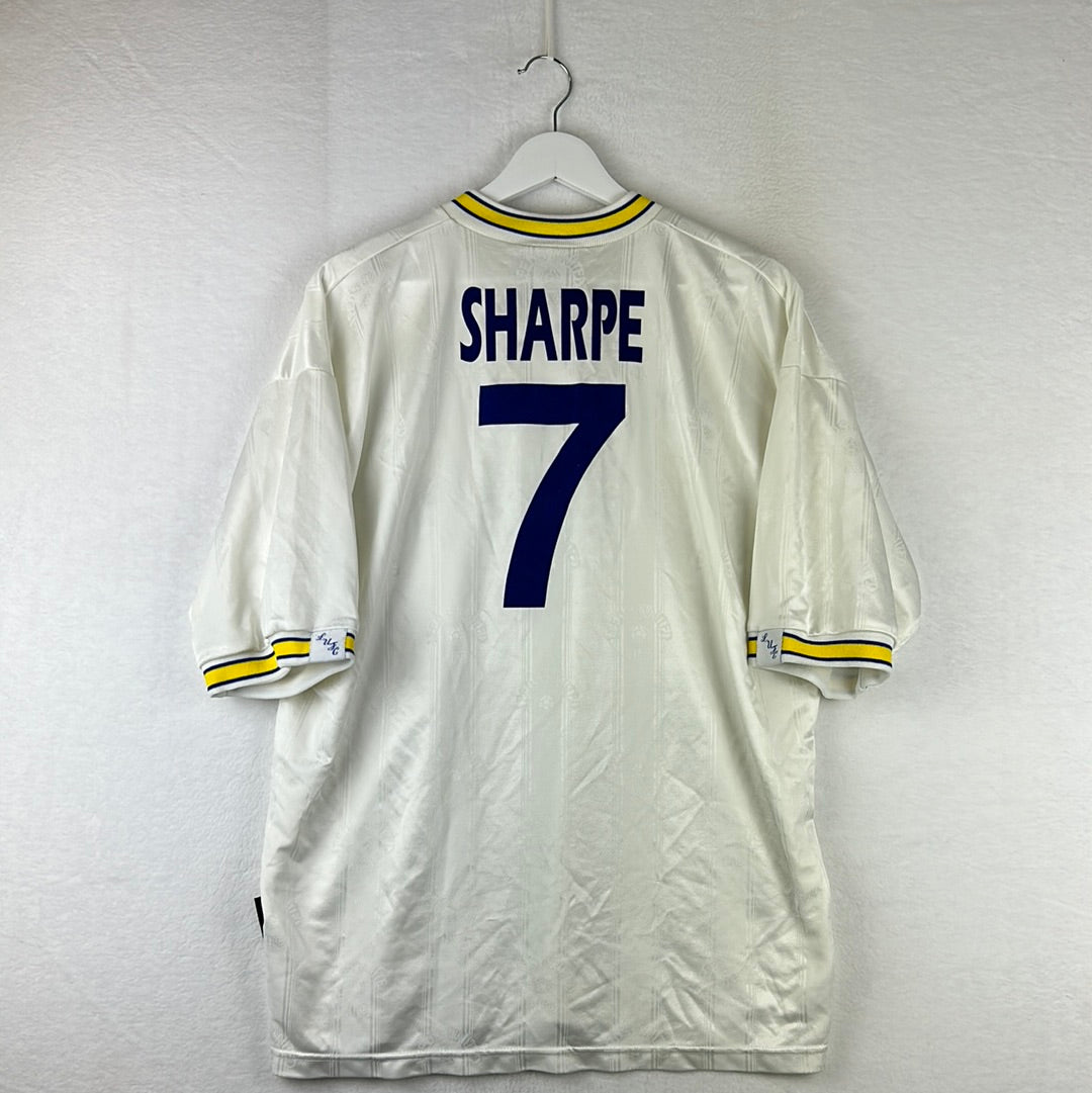 Leeds United 1996-1998 Home Shirt - Large - Sharpe 7